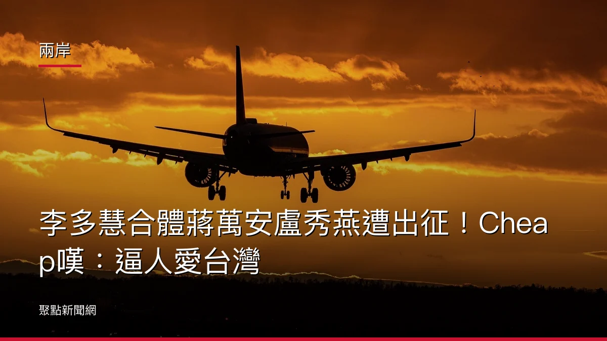 兩岸：李多慧合體蔣萬安盧秀燕遭出征！Cheap嘆：逼人愛台灣