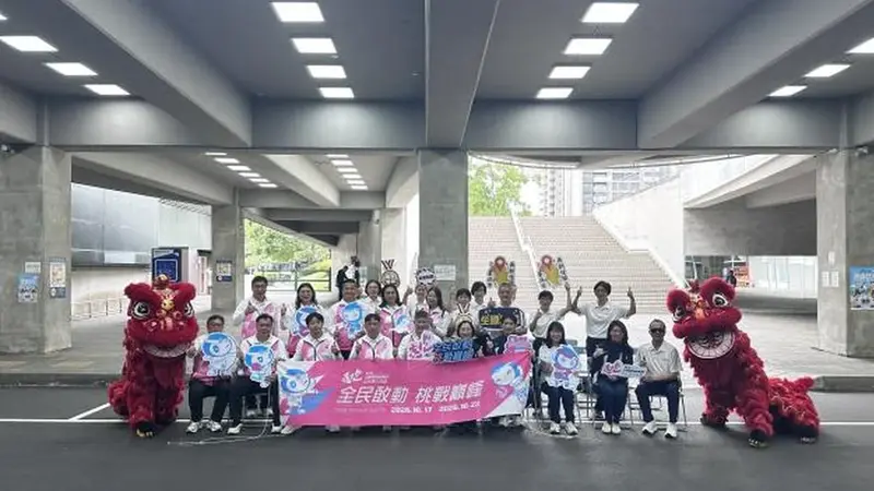 力拼衛冕總錦標！115年全民運聖火抵達臺北 田徑場迎接