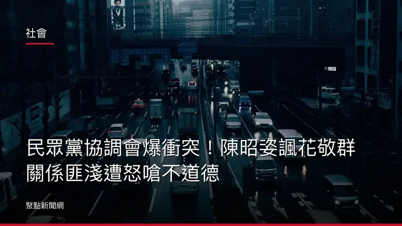 社會:民眾黨協調會爆衝突!陳昭姿諷花敬群關係匪淺遭怒嗆不道德