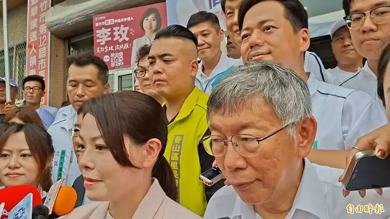 高虹安陪同登記 稱支持優秀候選人 迴避談竹北市長藍白合作