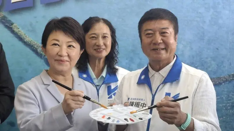 台中市長盧秀燕跨海澎湖輔選，力拼藍軍收復當地執政權