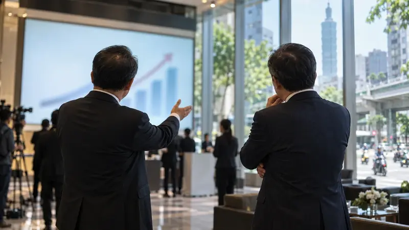 台灣大上調今年財測，精誠董座林隆奮笑稱「預祝他好運」（示意圖）