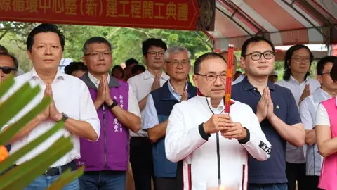 汐止白匏湖生態園區動工，侯友宜打造親水休閒新據點