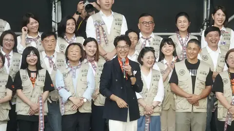 沈伯洋造勢人潮破十二萬，線上遊戲公會湧入大批玩家排隊