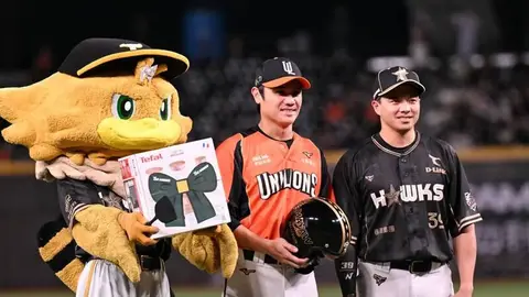 陳鏞基大巨蛋迎最終戰 台鋼雄鷹送廚具組致敬