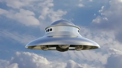 墨西哥城高空驚現鑽石型不明飛行物，軍機經過無從辨別引發熱議（示意圖）