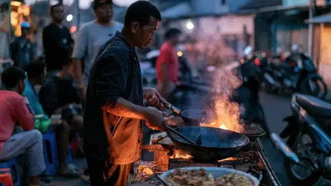 羅東夜市深夜火警，彈珠台攤位燒毀，無人受傷起火原因待查（示意圖）