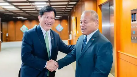 帛琉副總統歐宜樓再度訪台，林佳龍午宴交流防災與公衛